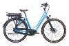 Vélo City E-Bike LUGANO 28" Mixte Bleu Clair cadre Alu Nexus 8 Vitesses