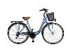 Vélo City Central Park 28" Mixte 18 Vitesses Bleu Mat H48