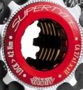 Ecrou de cassette Alu Miche Supertype 30.5x1x11 dents Shimano (Rouge)