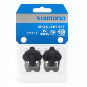Paire de cales Shimano VTT Noir + Plaque SM-SH51 SPD Multidirectionnel