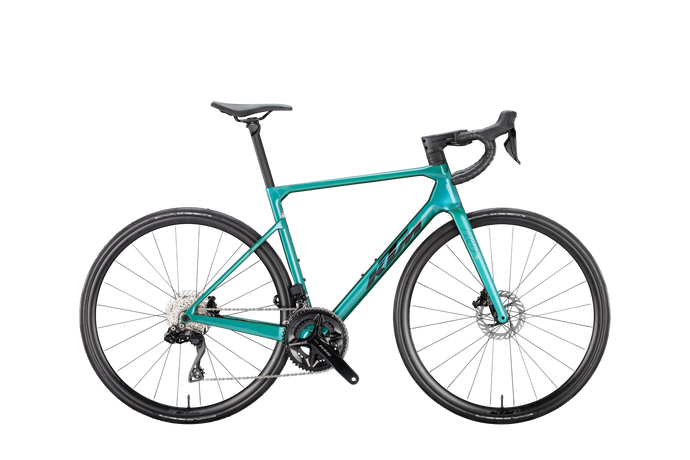 Vélo de Route KTM Revelator Alto Elite Carbone Gamme 2026 Noir jungle métallisé argent