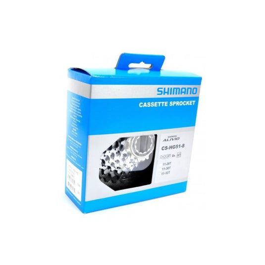 Cassette VTT 8 Vitesses Shimano 11-30 CS-HG51-8 Alivio