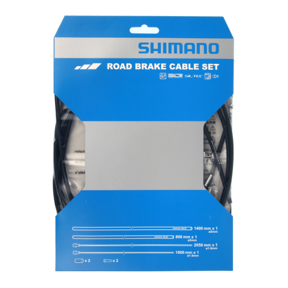 Chargez l'image dans la visionneuse de la galerie, Jeux de câbles de frein Shimano avec revêtement SIL-TEC Noir
