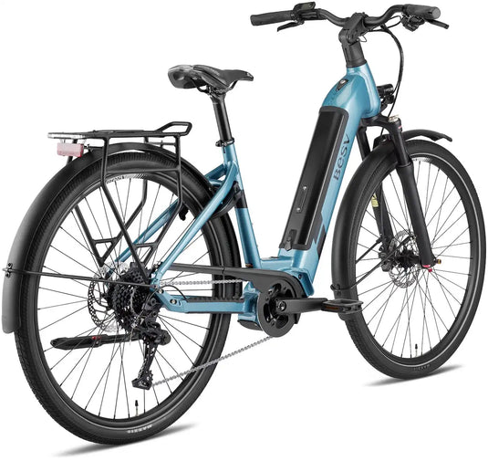 VAE BESV TR 1.2 MY23 Low Step Bleue Métallique 630 Wh Moteur Shimano