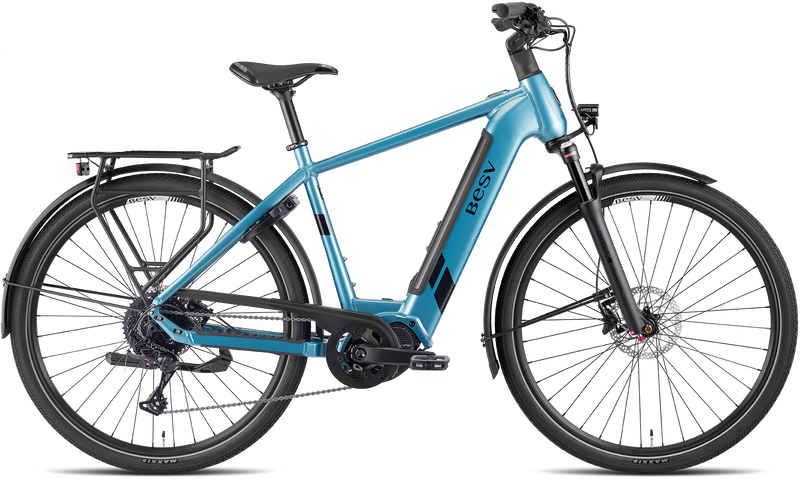 Chargez l&#39;image dans la visionneuse de la galerie, VAE BESV TR 1.2 MY23 SO Step Bleue Métallique 630 Wh Moteur Shimano
