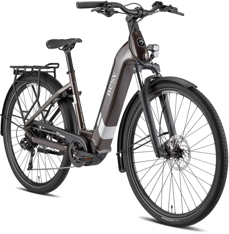 Chargez l&#39;image dans la visionneuse de la galerie, VAE BESV TR 1.3 MY23 LS Step Umbra Métallique 630 Wh Moteur Shimano
