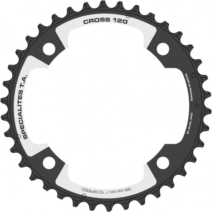 Plateau Spécialités TA CROSS 10V Extérieur 120 mm - SRAM/Cannondale