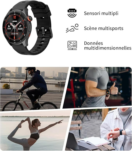 Montre Connectée Homme Femme Montre Sport Appel Bluetooth Smartwatch Etanche IP68 Podometre Montre Connectée Homme Femme Montre Sport Appel Bluetooth Smartwatch Etanche IP68 Podometre