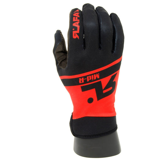 Gants RAFA'L Mid Gant Long Mi-Saison Rouge/Noir