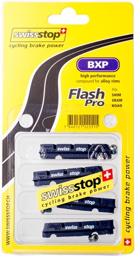 Patin de frein Swissstop Flash pro BXP Jante Aluminium Shimano/Sram