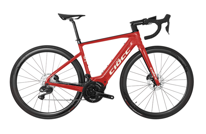 Vélo de Route VAE CIÖCC E-THOR Carbone Disque 12 Vit Dura Ace DI2/FSA